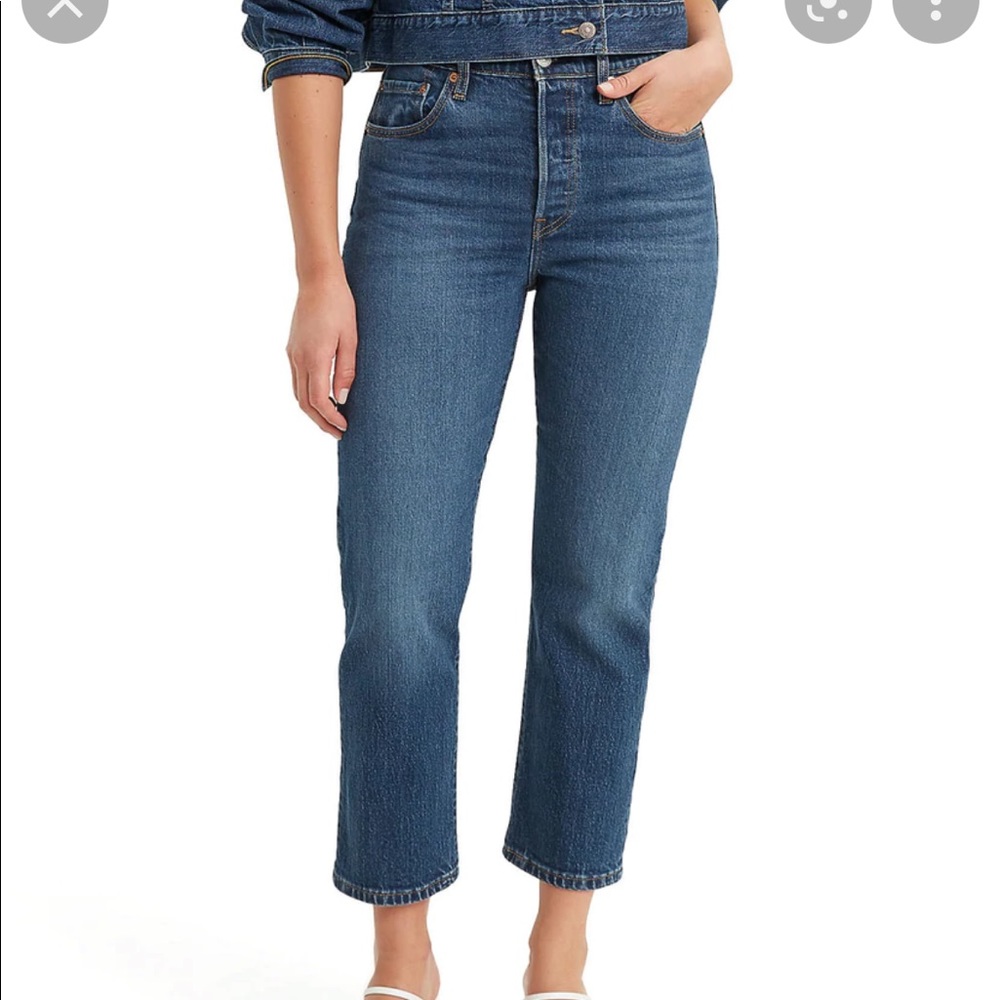 Levis 501 cropped Charleston High wash size 31